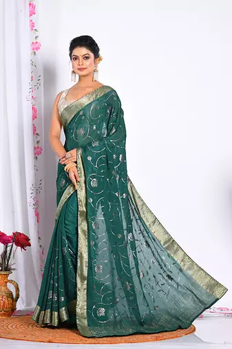 HEAVY EMBODIERY SAREE