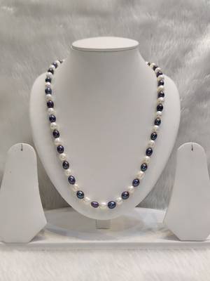 Mannat raj pearls and jewellers natural fresh water hyderabadi pearls unique designer necklace set 2