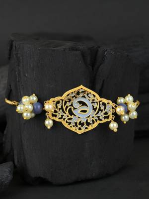 Women gold-plated handcrafted link bracelet 1