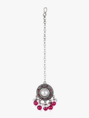 Oxidised pearl jewellery set 2
