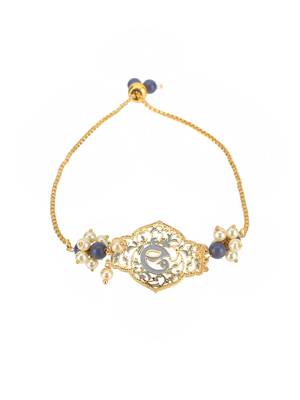 Women gold-plated handcrafted link bracelet 4