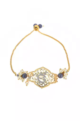 Women gold-plated handcrafted link bracelet