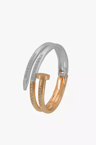 Women gold plated stone studded layered bracelet