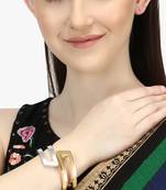 Women 24ct gold and silver openable bracelet