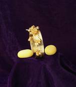 Women 24ct gold-plated cuff bracelet