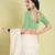Salwar Studio Geometric Print Cotton Readymade Blouse - Pack of 1 | Women's Fashion