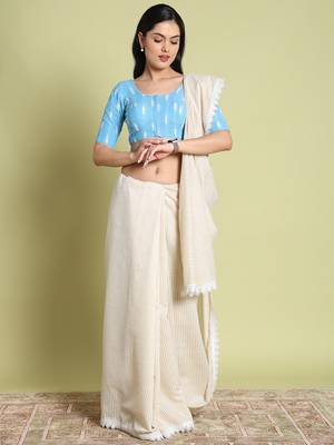 Salwar Studio Geometric Print Cotton Readymade Blouse - Pack of 1 | Women's Fashion 5