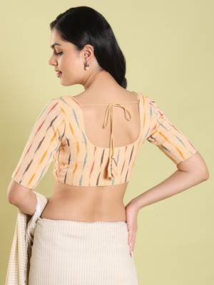 Salwar Studio Geometric Print Cotton Readymade Blouse - Pack of 1 | Women's Fashion 4