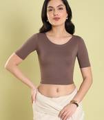 Salwar Studio Solid Cotton Readymade Blouse - Pack of 1 | Women's Fashion