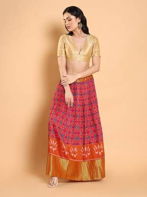 Salwar Studio Solid Mulberry silk Readymade Blouse - Pack of 1 | Women's Fashion 5