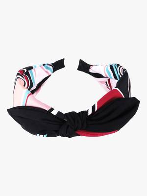 Women multi printed knotted hairband 5
