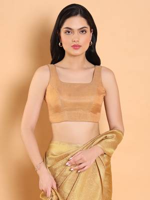 Salwar Studio Self Design Tissue Readymade Blouse - Pack of 1 | Women's Fashion 1