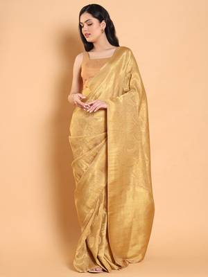 Salwar Studio Self Design Tissue Readymade Blouse - Pack of 1 | Women's Fashion 5