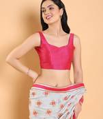 Salwar Studio Self Design Mulberry silk Readymade Blouse - Pack of 1 | Women's Fashion