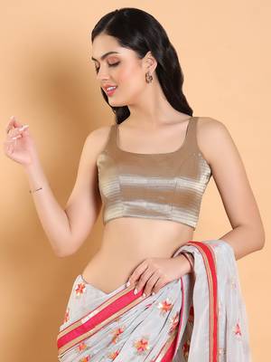 Salwar Studio Self Design Tissue Readymade Blouse - Pack of 1 | Women's Fashion 1