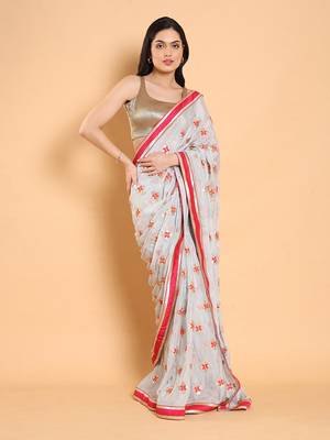 Salwar Studio Self Design Tissue Readymade Blouse - Pack of 1 | Women's Fashion 5