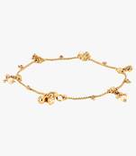 24ct gold-plated copper stylish handcrafted anklets payal for women and girls