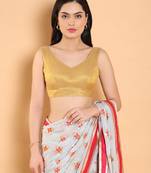 Salwar Studio Self Design Tissue Readymade Blouse - Pack of 1 | Women's Fashion