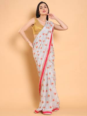 Salwar Studio Self Design Tissue Readymade Blouse - Pack of 1 | Women's Fashion 5