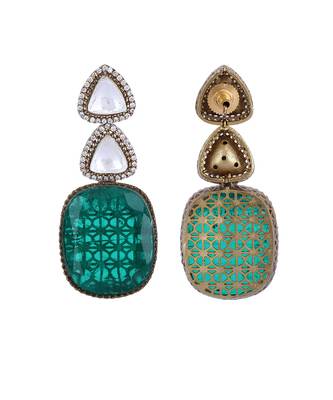 Blue zircon white finish necklace set 5