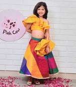 Multicoloured ghagra choli