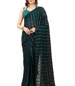 Serona fabrics women's georgette sequins embroidered work saree