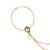 24ct gold-plated marathi stone studded with chain nose ring