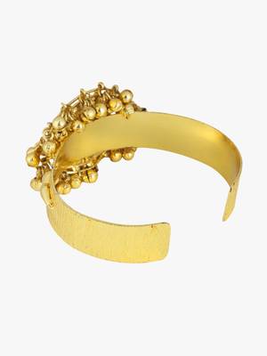 Women 24ct gold-plated cuff bracelet 4