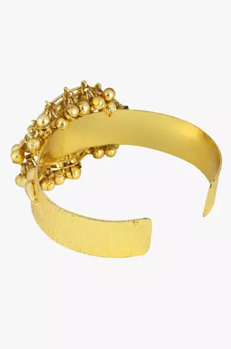 Women 24ct gold-plated cuff bracelet