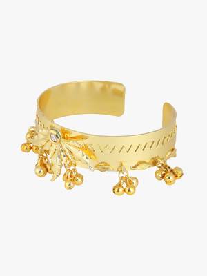 Women 24ct gold-plated cuff bracelet 3