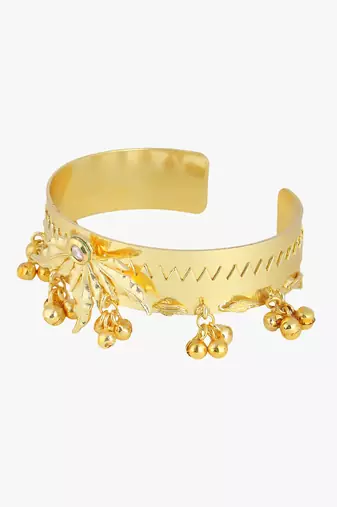 Women 24ct gold-plated cuff bracelet