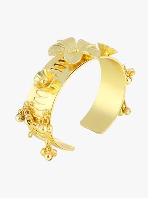 Women 24ct gold-plated cuff bracelet 3