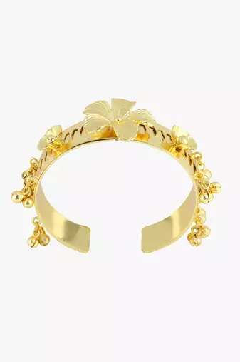 Women 24ct gold-plated cuff bracelet