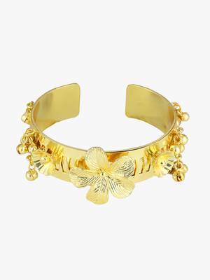 Women 24ct gold-plated cuff bracelet 5