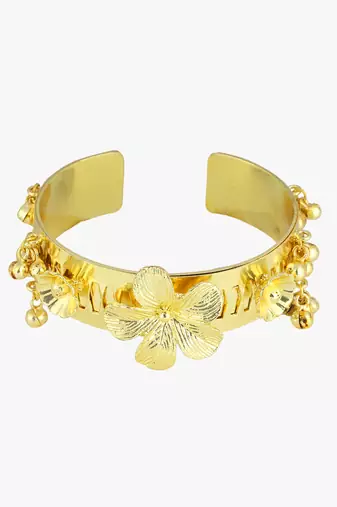 Women 24ct gold-plated cuff bracelet