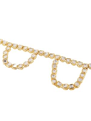 Gold-plated stone-studded handcrafted kamarbandh 4