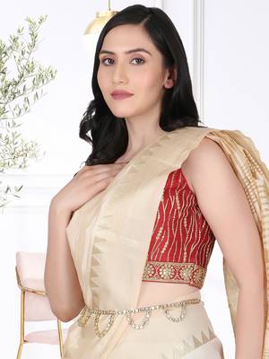Gold-plated stone-studded handcrafted kamarbandh 5