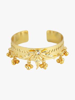 Women 24ct gold-plated cuff bracelet 4