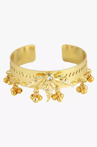 Women 24ct gold-plated cuff bracelet