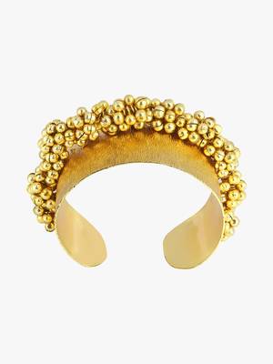 Women 24ct gold-plated cuff bracelet 2