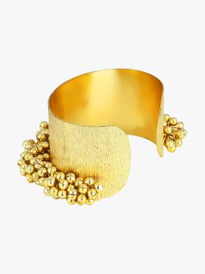 Women 24ct gold-plated cuff bracelet 3