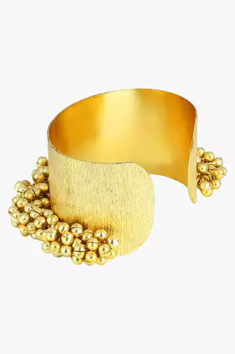 Women 24ct gold-plated cuff bracelet