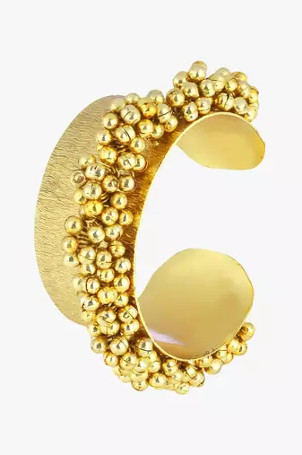 Women 24ct gold-plated cuff bracelet