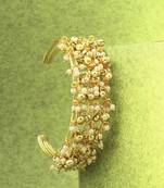 Women 24ct gold-plated cuff bracelet