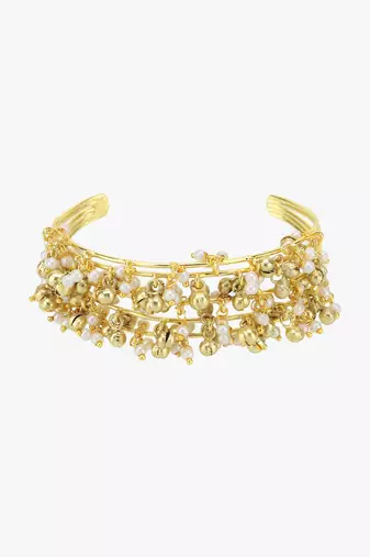 Women 24ct gold-plated cuff bracelet