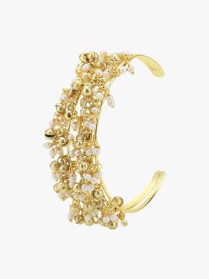 Women 24ct gold-plated cuff bracelet 3