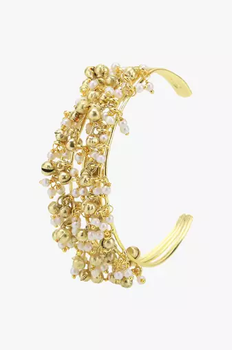 Women 24ct gold-plated cuff bracelet