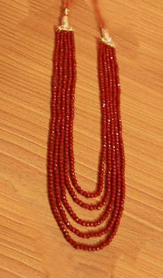 Maroon Crystal Necklaces 1