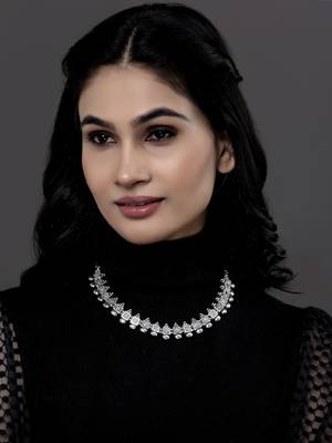 Sashaoxidised german silver choker necklace for women 1