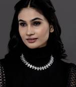 Sashaoxidised german silver choker necklace for women